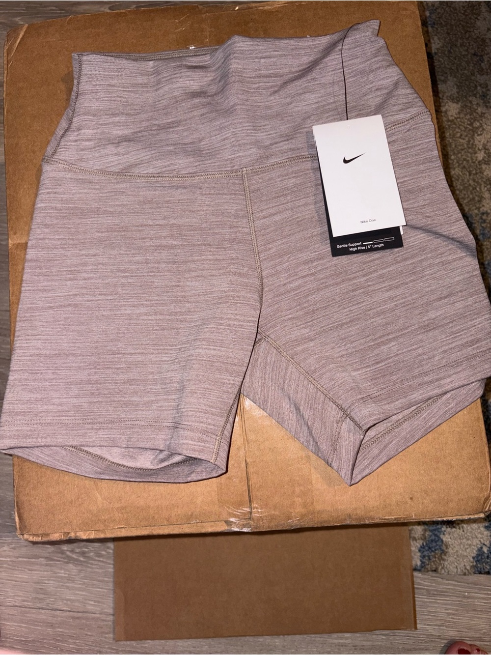 Nike Women's High-Rise Bike Shorts — Dusty Mauve